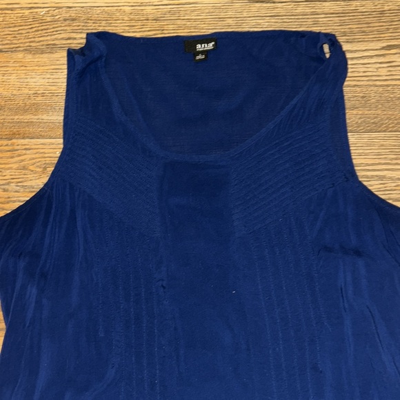 a.n.a Women’s Lined ,sleeveless, Navy  Blue Dress L - Picture 4 of 10